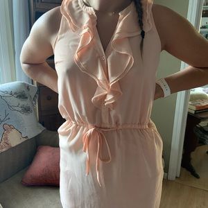 Pink dress with ruffles!